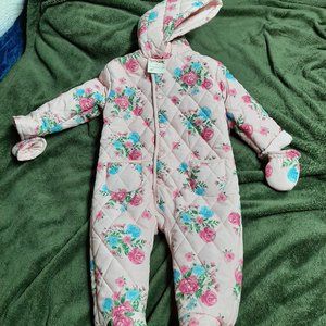 Baby girl snowsuit